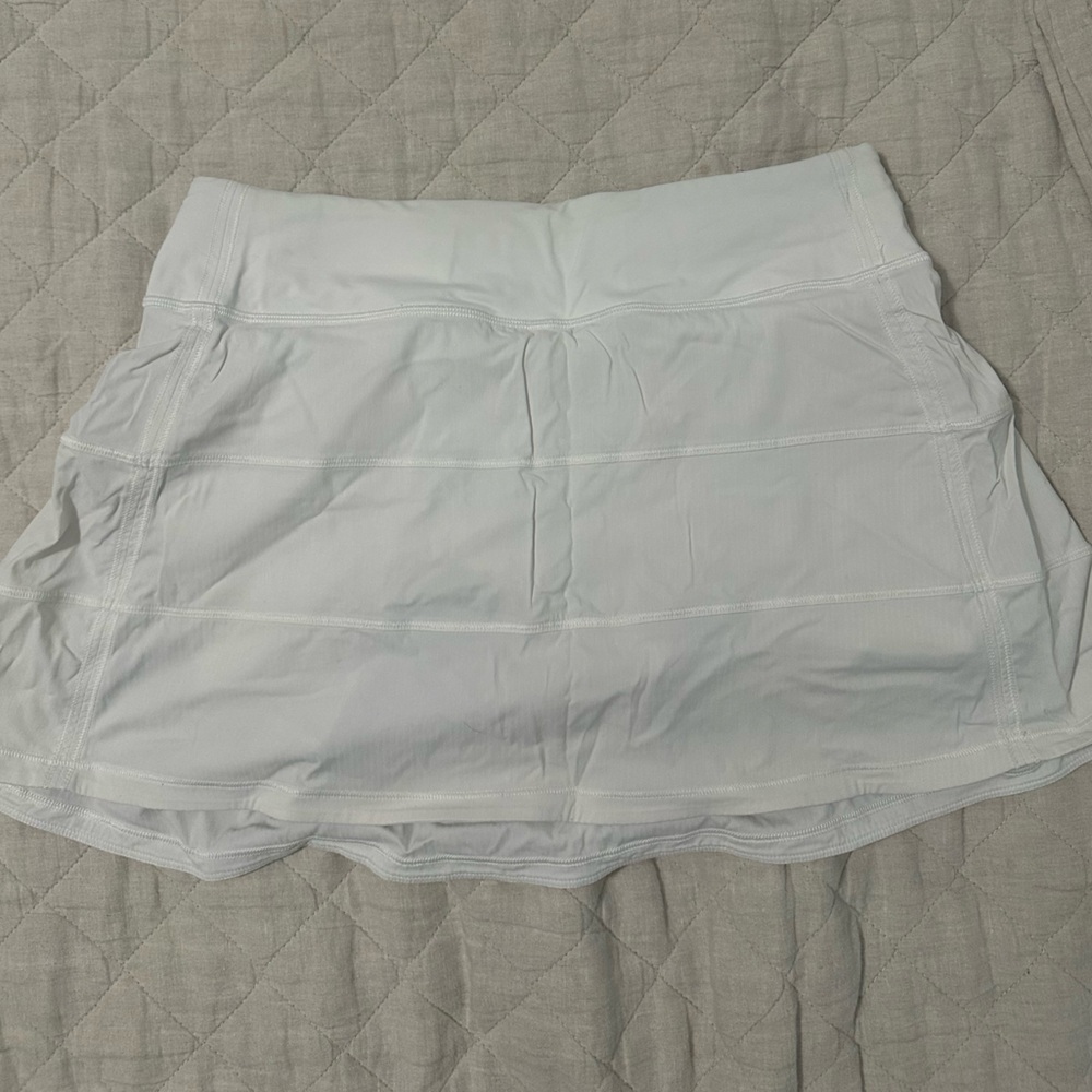 Lululemon Pace Rival Mid Rise Skirt - White, Womens 6